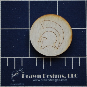 Coin with engraved image