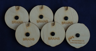Brains Spin Counter set of 6