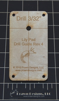 Lily Pad, Switch Machine Mount, Drilling Guide