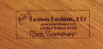 PD-12003 Oak Board Back Stamp